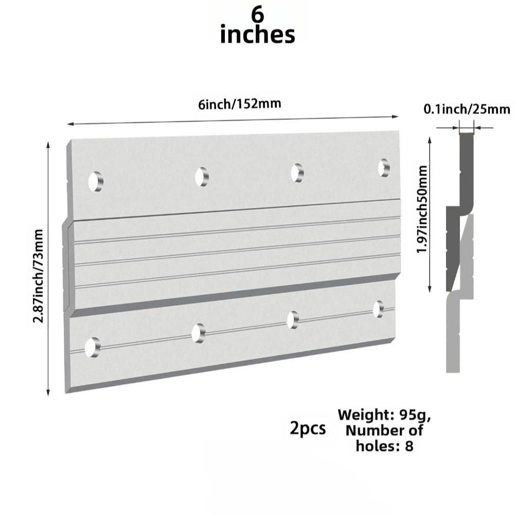 2 Pack Heavy Duty For French Z Cleat Hangers Aluminum Alloy with 80 Pounds Capacity for Professional Wall Mounting