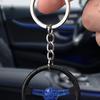 3-Spoke Race Car Steering Wheel Keychain - Zinc Alloy Metal Keyring for Men, Creative Racing Gift Accessories