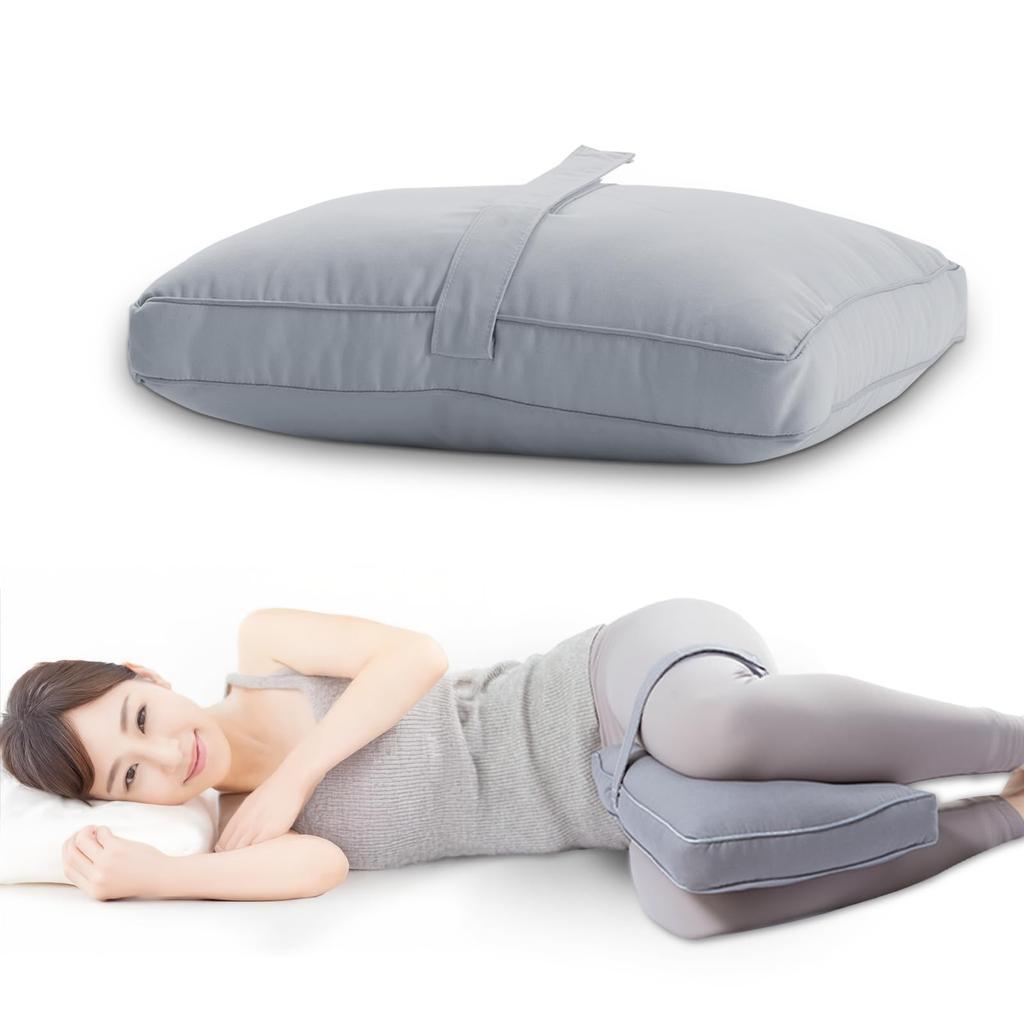 TEXSTEAD Side Sleeper Knee Pillow  Thigh Pillow  Knee and Back Pain Relief Cushion  Washable with Velcro Closure  Breathable Portable Design  Dual