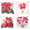 Heart Balloons Trucks Gift Boxes Cushion Covers Polyester pillowcase, sofa decorative cushion cov Headboard Pillow