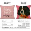 Animals Wearing Bandanas Cushion Cover Household Decoration Linen Sofa Cushion Cover: Skin-Friendly & Breathable With Invisible