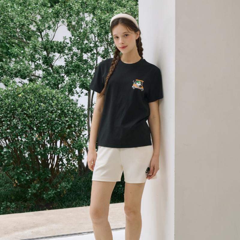 Goxo Women S Black Spandex Round T ShirT SwagcarT