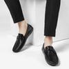 Fashion Black flat bottomed men's loafers Classic gentleman style Outdoor leisure business party Comfortable daily office shoes 38-48