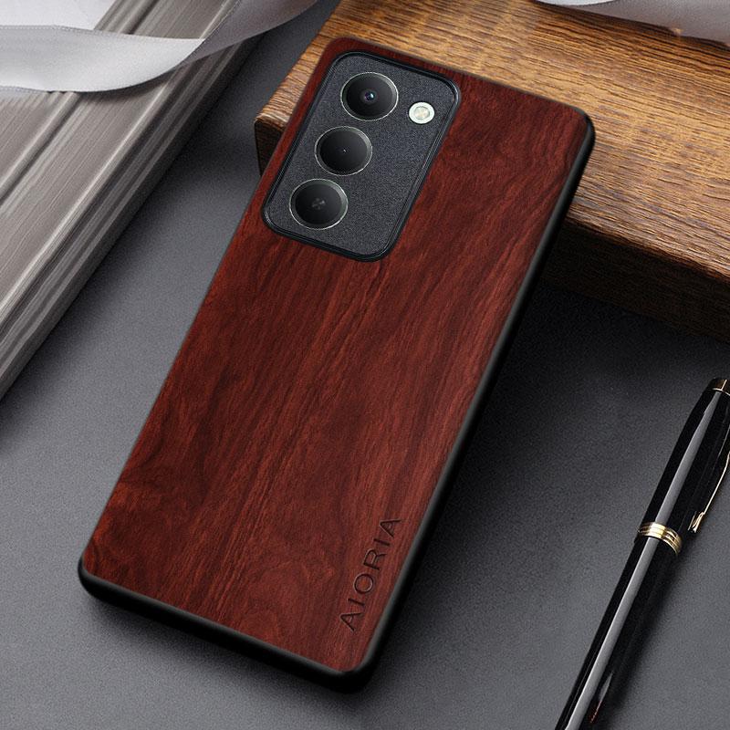 Case for Xiaomi Redmi 15 15C 14C 13C 13 12C 12 10C 10A 10 4G 5G Funda Unique Lightweight Wooden Pattern Pu Leather Cover