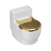 Wall-Mounted Toilet Shaped Cat Water Dispenser Stainless Steel Split Design Dog Drinking Bowl Simulation Closestool With Lid