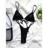 Micro Sling Extrem Bikini Hjerte Rem Badedragt Rygløs Badetøj Kvinder Trekant Bikini Tanga Ferie Stranddragt Badeoutfit