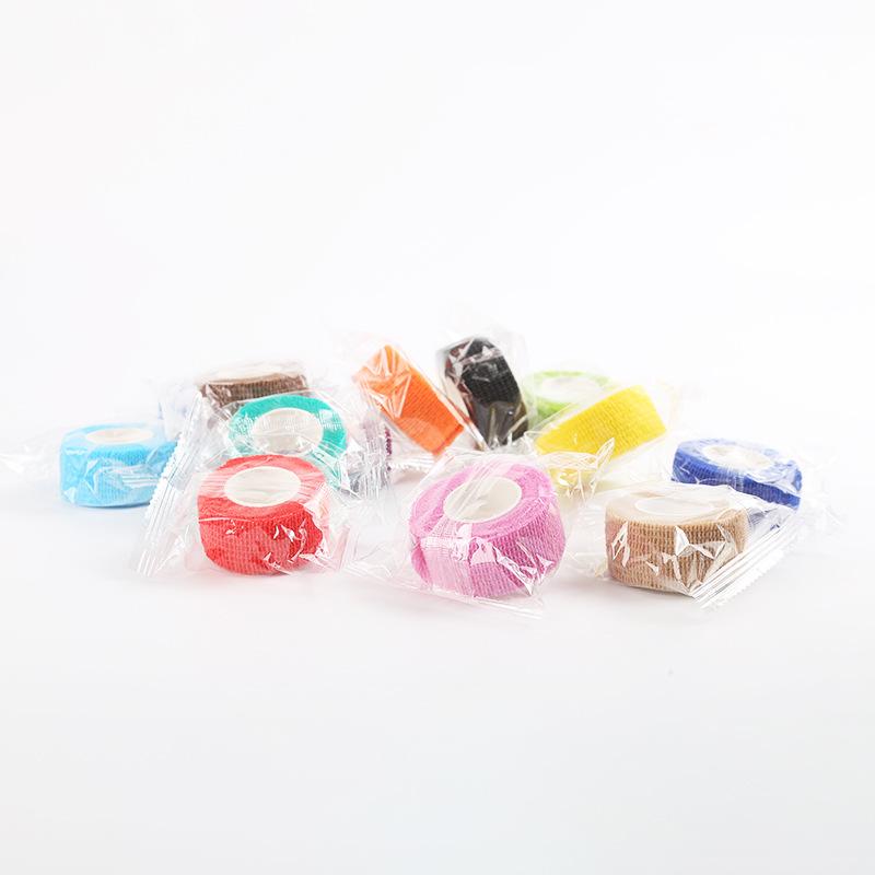 1 Roll Self Adhesive Elastic Bandage 4.5m Colorful Sports Wrap Tape for Finger Joint Knee First Aid Kit Pet Tape