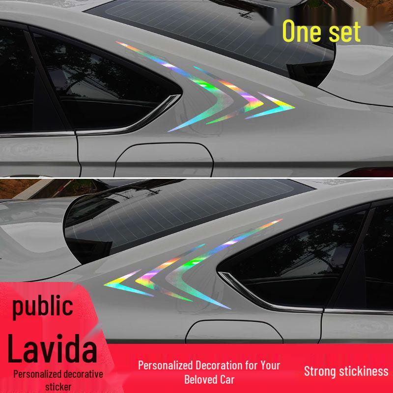 Individualūs galiniai šoniniai sparno lipdukai Volkswagen Lavida