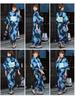 Yukata Large Blue Morning Glory and Flowing Cherry Blossoms On Navy 3 Piece Yukata Sizes 2L To 3L [Brilliant Piece] Women's Set, Size, Background,