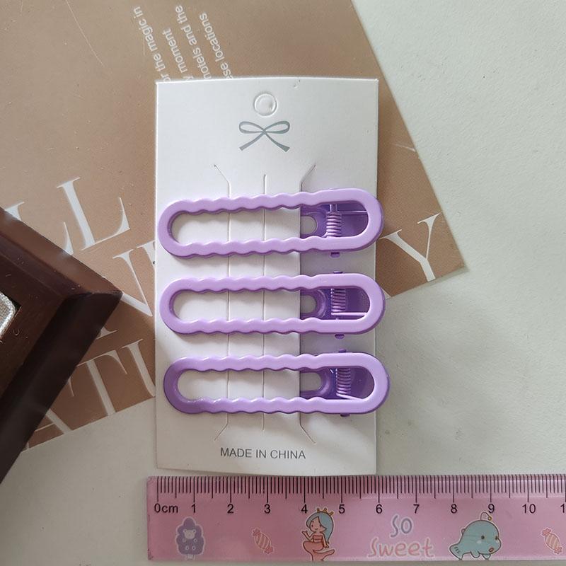 3pc Fashion Colorful Alloy Hair Side Clips for Women Girls Kids Child Hairpin Gift Hair Accessories Headwear Ornament