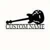 Custom Guitar Metal Wall Art - Personalized Steel Decor for Music Lovers, Home Gift & Wall Sculpture