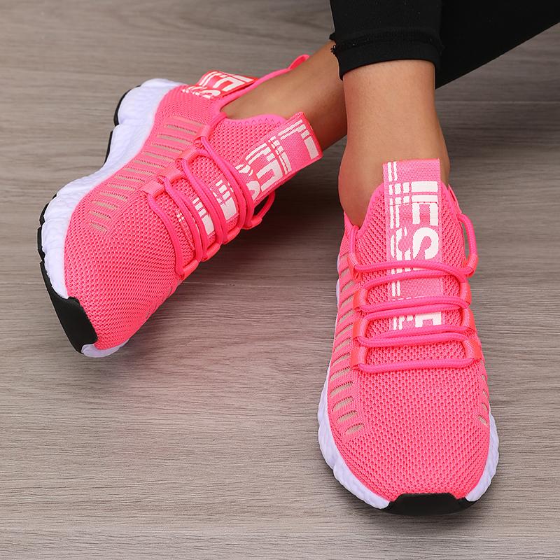 Women'S Platform Sports Shoes With Fashionable Trendy Design Breathable Comfortable Shoes Outdoor Hiking Walking Casual Shoes