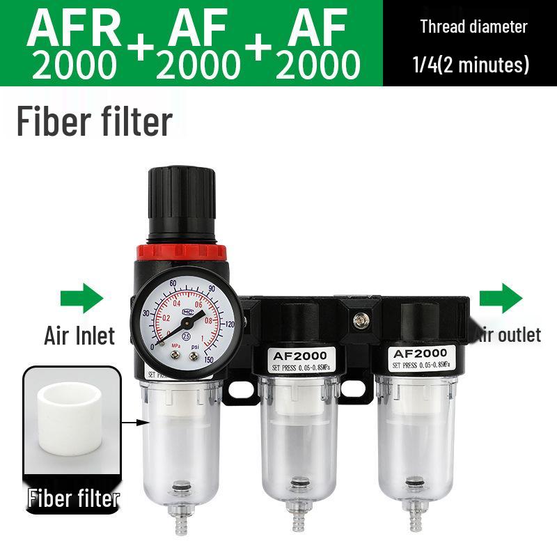 AFC2000 Luftdruckregelventil mit Öl-Wasser-Abscheider und AFR Druckminderfilter