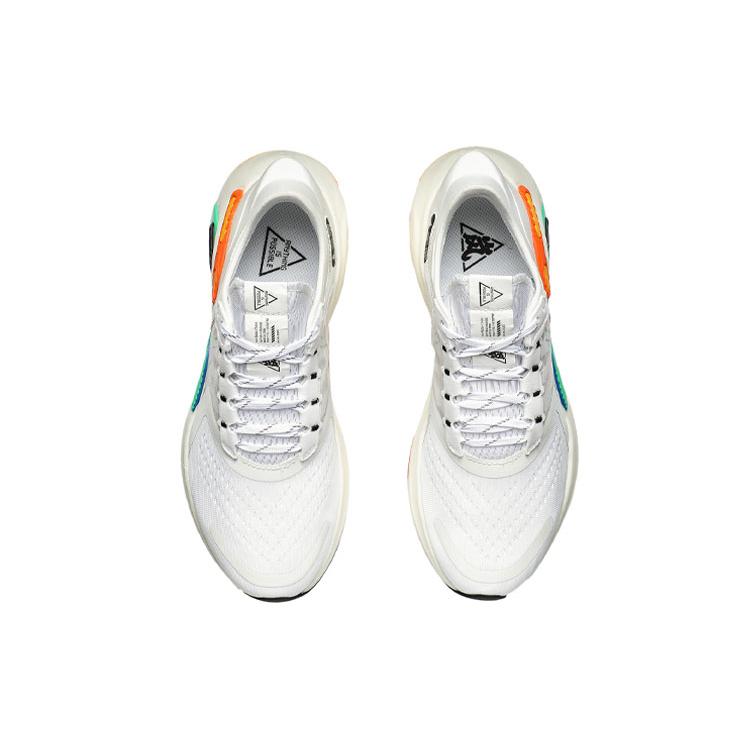 Li Ning Lanying Plus Slip Resistant Abrasion Resistant Low top Running Shoes Women's White Red Green ARHQ078-7