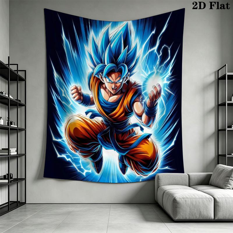 Dragon Ball Super Wall Tapestry Aesthetic Wall Hanging Printed Fabric Blanket Decorative Tapestries For Bedroom Living Room Home Decor