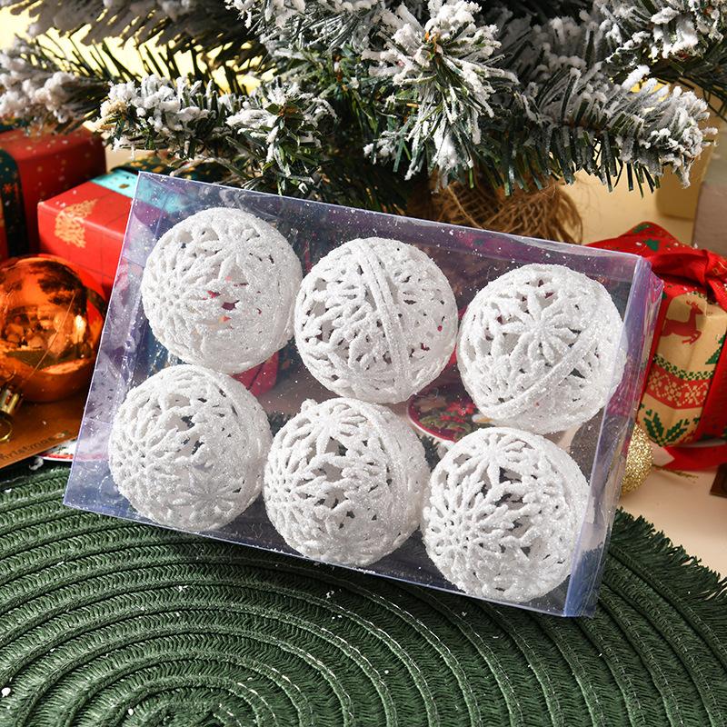 6Pcs/Set 6Cm Christmas Balls Decorations Christmas Tree Ornaments Hanging Pendants Home Party Decor