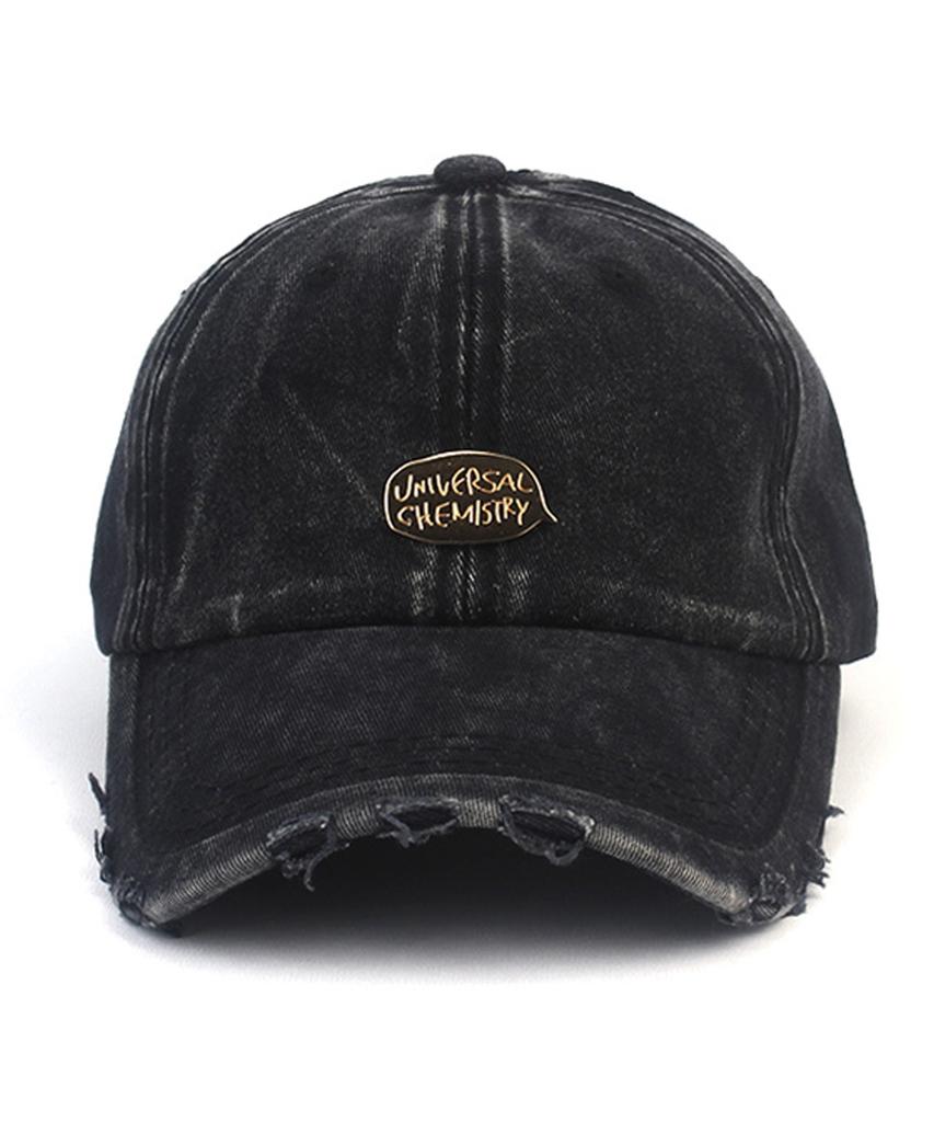 Yunibeosyeolkemiseuteuli Vintage Washing Bubble Black Ballcap