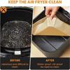 50/100PCS Air Fryer Bakeware Disposable Paper Tray Non-Stick Mat Baked Silicone Paper Square Round Air Fryer Accessories