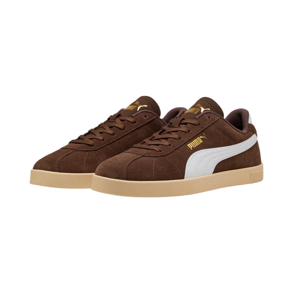 Puma Club 2 Comfortable Simple Classic Versatile Low-Top Sneakers Unisex Sneakers Brown 397444-15