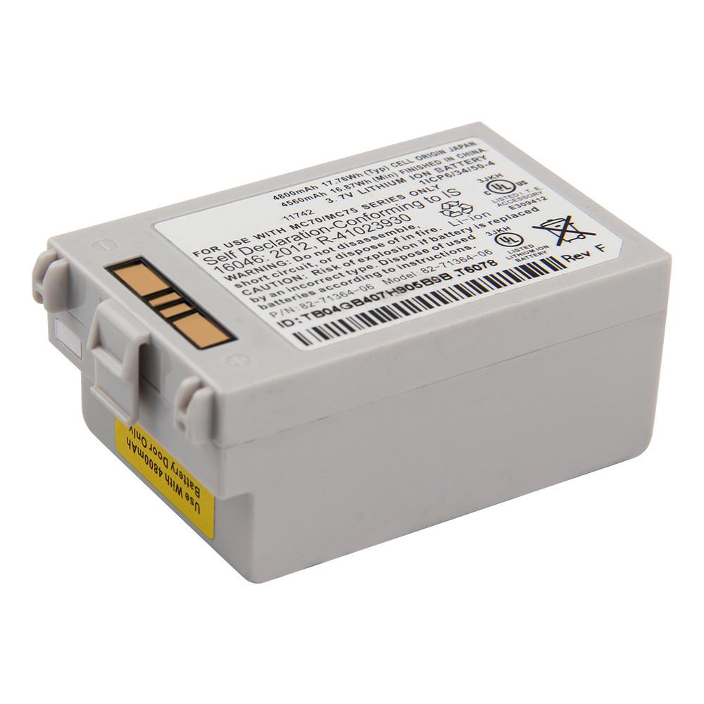 Large Capacity Rechargeable Lithium Battery For Motorola Zebra Symbol MC70 MC7090 MC75 MC75A MC75A6 MC75A8 MC7596 82-71364-06 Battery 4800mAh