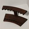 Exquisite Dark Brown Bamboo Incense Holder & Tube Display for Agarwood Sticks