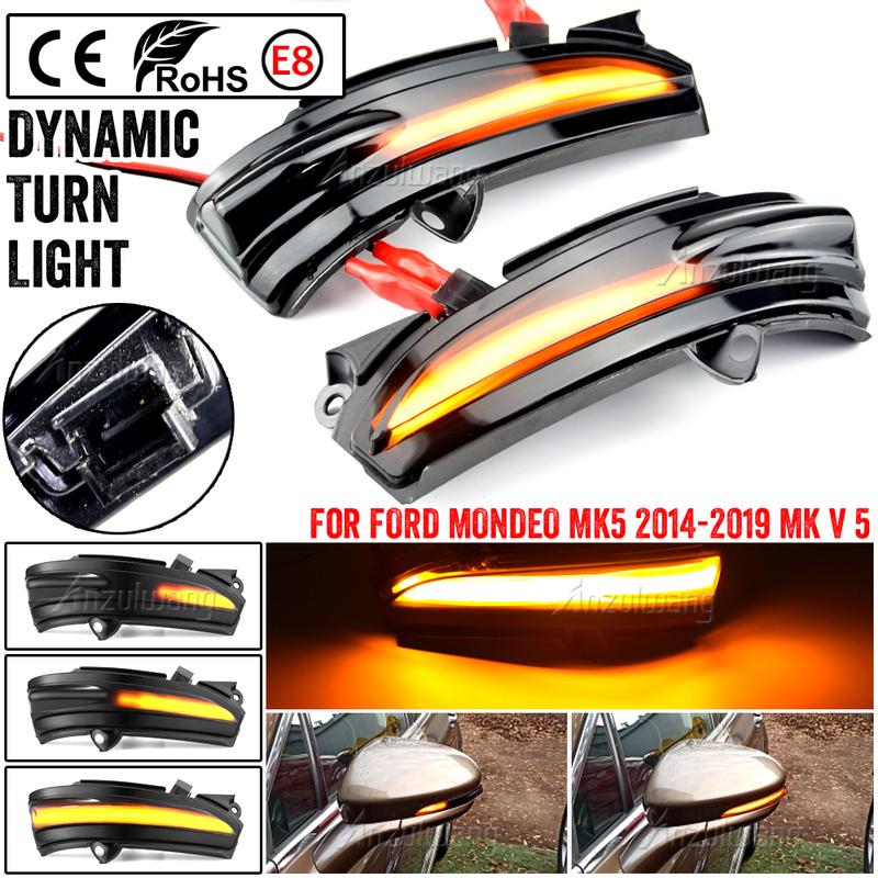 LED Turn Signal Light Side Lamp Dynamic Blinker For FORD MONDEO MK5 2014- MK V5 2015 2016 2017 2018 MK V5