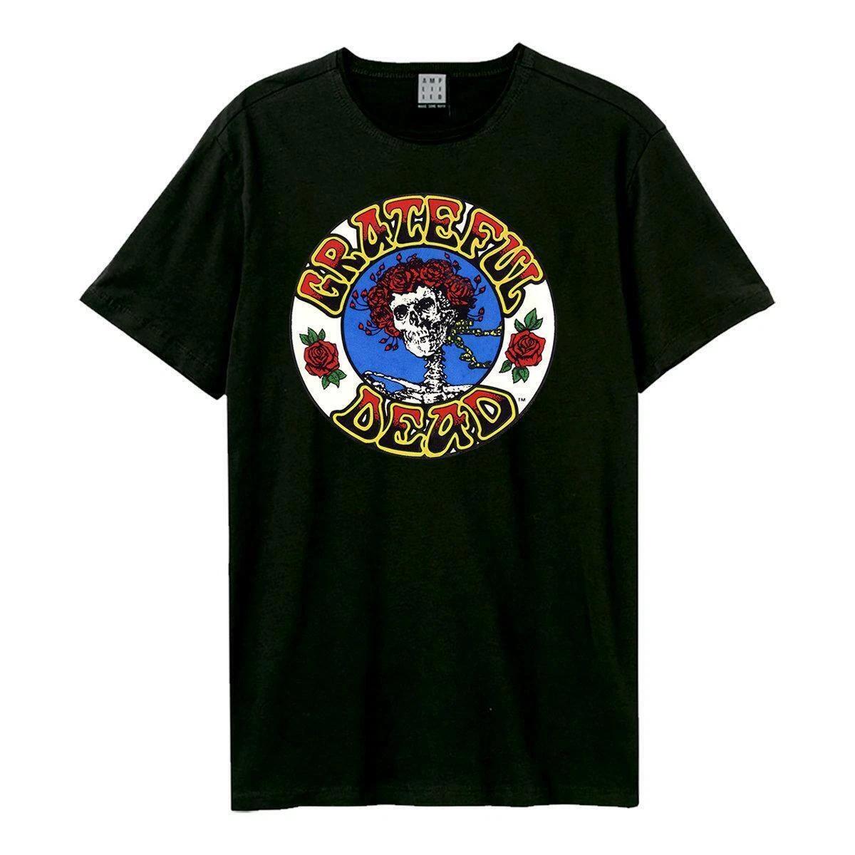 Amplified Grateful Dead Stealie Logo Mens Charcoal T Shirt Grateful Dead Tee L