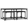 VidaXL Nesting Coffee Tables 3 Pcs Black Engineered Wood 835389