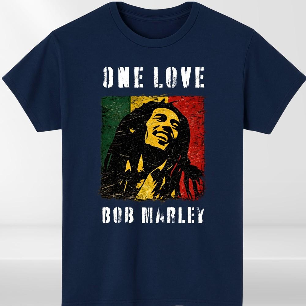 Koszulka Reggae One Love z grafiką inspirowaną dumą Jamajki, unisex, casualowa