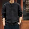Luxury Men's Old Money Style Knit Cardigan for Autumn 2025