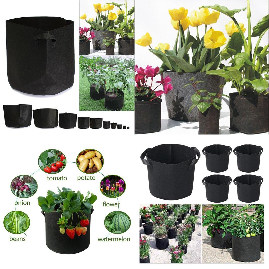 Versatile Fabric Root Pots Smart Plant Grow Pot Bags With Large Capacity For Thriving Plants
