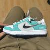 Nike April Skateboards x SB Dunk Low Turbo Green Metallic Silver FZ6106-300