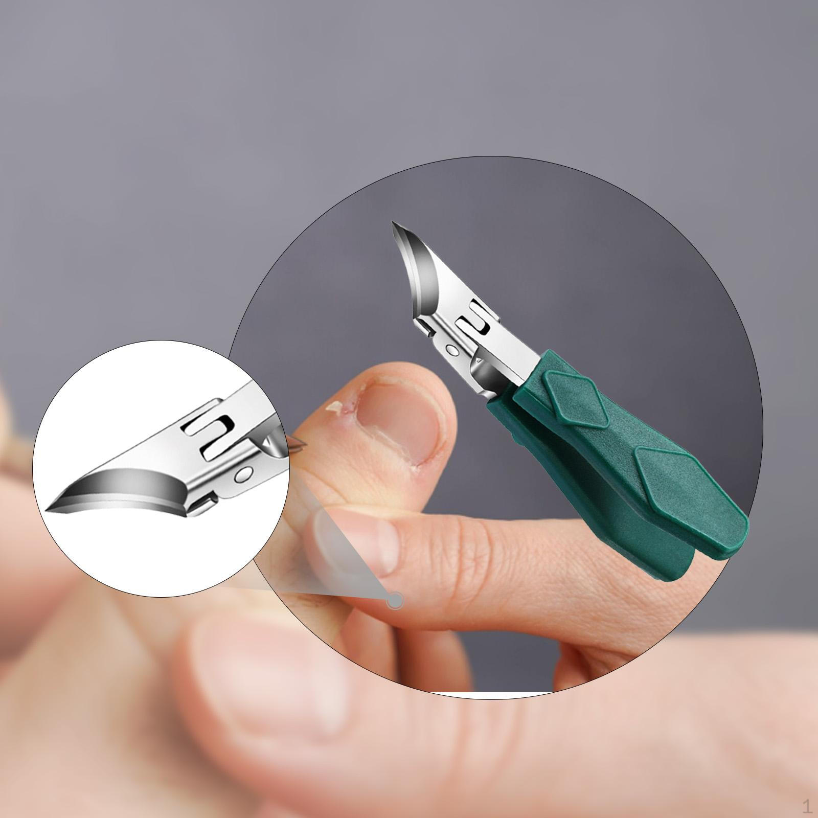 

Angled Toenail Trimmers for Effective Nail Care, Manicure Tool with Wide Mouth зелёный