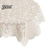 Long-lasting Lace Tablecloth Table Cover Square Doily White Floral Tablecloth Vintage Scalloped for Nightstand Coffee Tea Party Home Decor