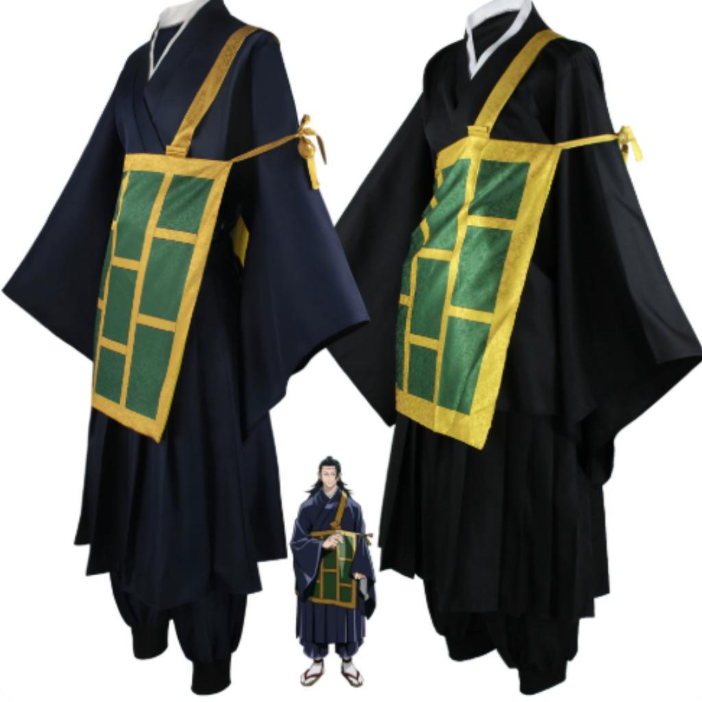 Geto Suguru Cosplay Costume Black Blue kimono School Uniform Anime Clothe Halloween Costumes For Women Man