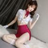 Sex lingerie female pure desire passion stewardess role uniform suit sexy deep split small chest seduction pajamas