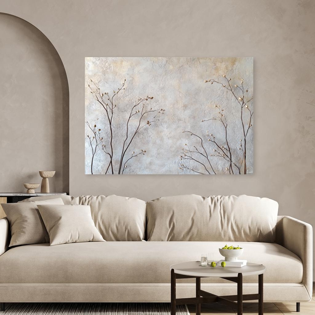 Canvas Print,  Branches of Budding Plants