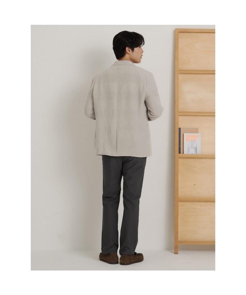 Binpolmen Cotton Blend Stretch Standard Fit Pants Ash