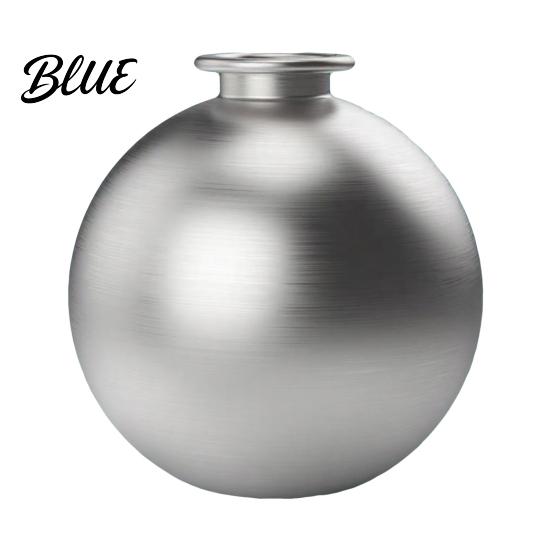 10 Oz Pet Water Bottle Portable Dog Ball Stainless Steel Bottle Leak-Proof Convenient Refill with Foldable Silicone Bowl for Outdoor Walks Travel