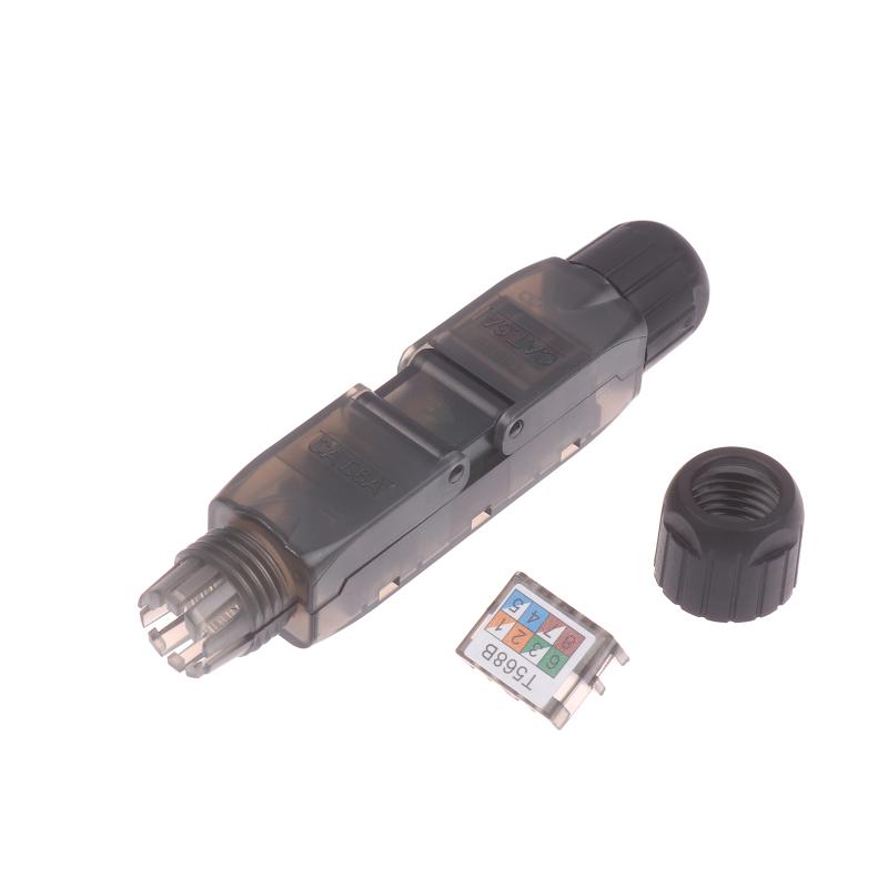 

Terminal Network Extension Cable Tool-Less Extension Connector Network Extender Junction Adapter Connection Box 1PC