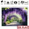 2D Floral Garden Wisteria Tunnel Backdrop for Maternity & Portrait Photoshoot