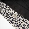 Leopard Flat Hobo Shopper Bag (White)