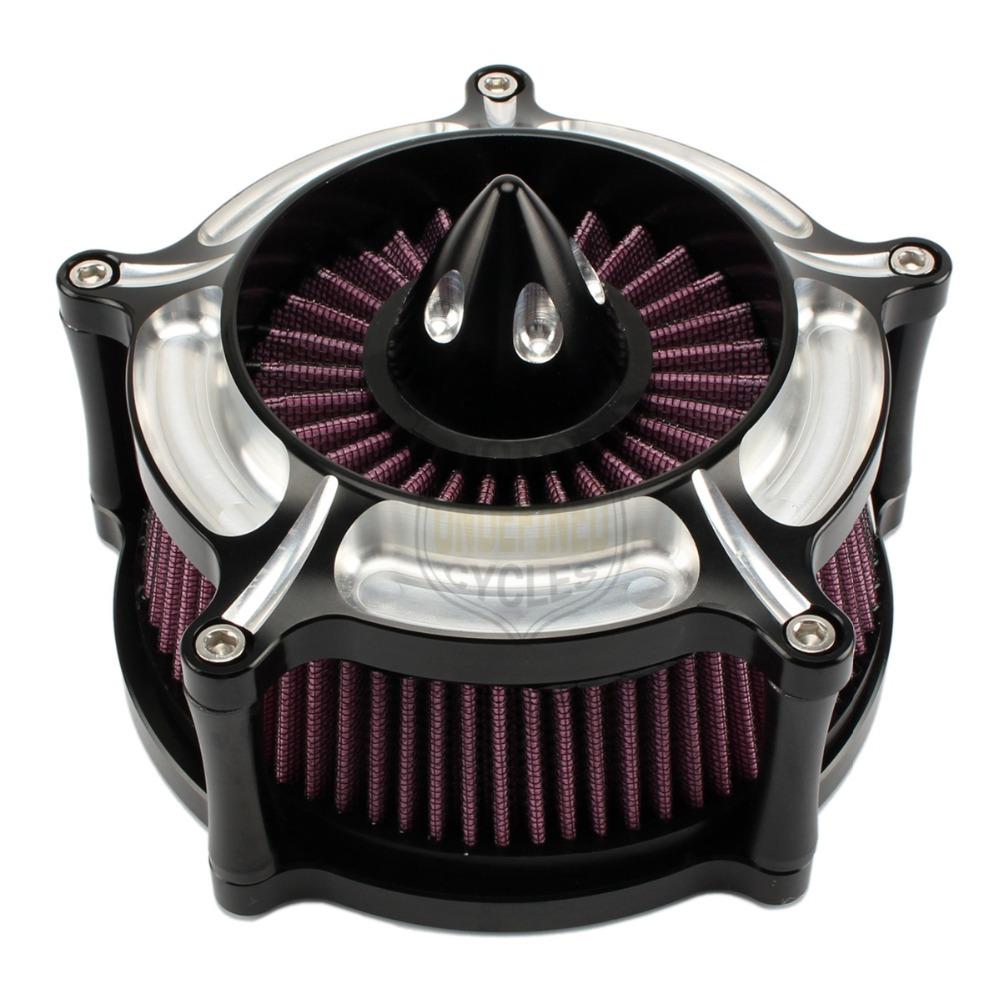 Motorcycle Air Filter Contrast Cut Turbine Air Cleaner Intake Filter For Harley Sportster XL883 1200 1991-2022 Filtre a Air Moto