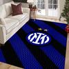 Inter Milan Emblem Dynamic Background Carpet Printing Living Room and Bedroom Mats Dormitory Decoration Protective Pad Art