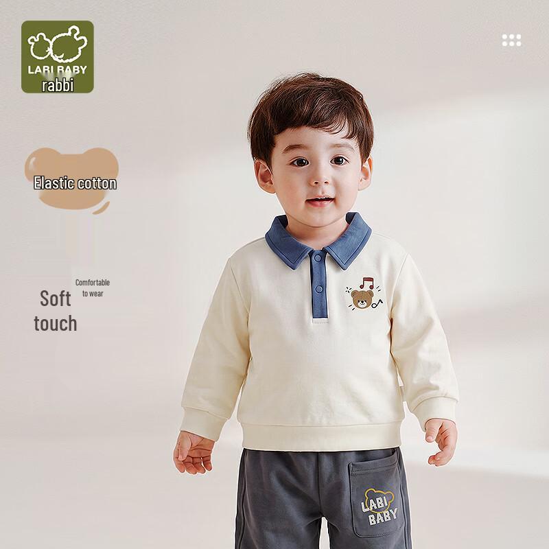 LABI Kids Long Sleeve Polo Sweatshirt