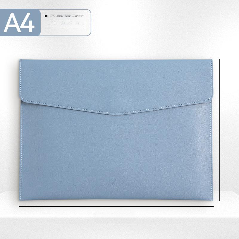 Faux Leather Document Bag, Business Information Bag, A4 Folder, School and Office Supplies, Storage Bag
