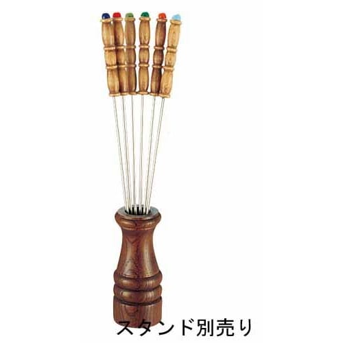 Endo Shoji Fondue Fork, Professional Grade, Wooden Handle: Natural Wood, Made In Japan, PHO24