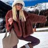 Winter Women's Fashion Temperament Celebrity Style Artificial Fur Fur Jacket Big Fur Collar Top Trend