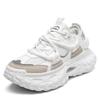 Fashion Men's White Sneakers 2025 New Fashion Lace-up Mesh Breathable Running Shoes Comfortable Non Slip Height Increase Casual Shoes