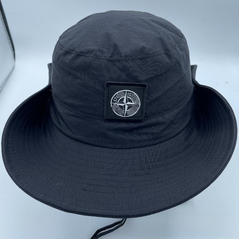

Hat Sun Neutral Waterproof Fisherman Hat With Big Brim For Adventures Outdoor чорний